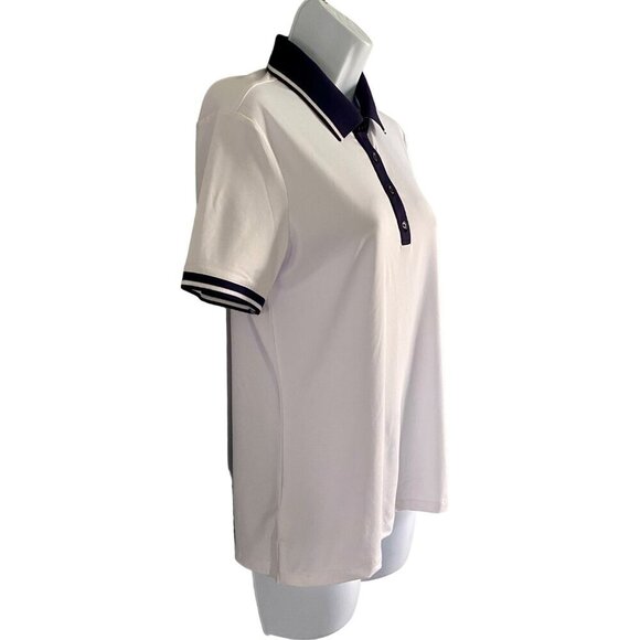 Lillie Green White and Blue Polo Shirt UPF 50 Women's Small NEW - Picture 4 of 10
